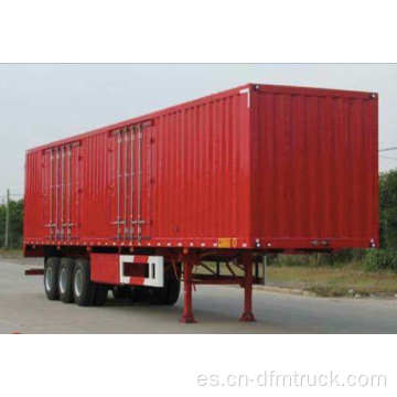Semirremolque contenedor furgón de carga con caja de 3 ejes